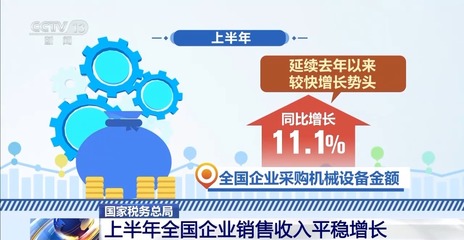 "两新"政策成效明显 上半年全国企业销售收入平稳增长
